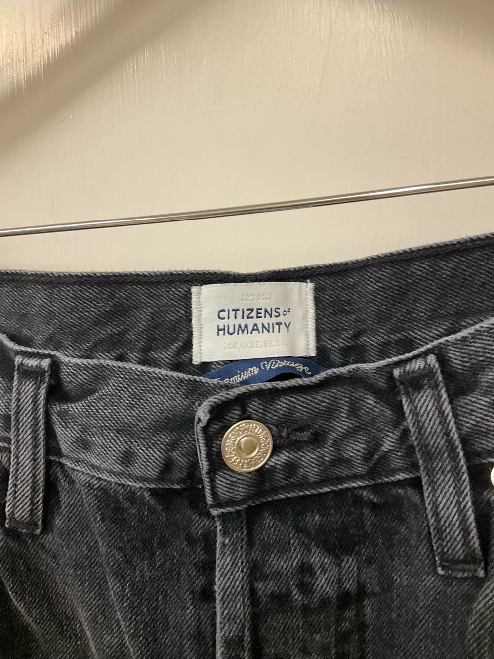Citizens of Humanity Winslow Boyfriend Vintage Black Jeans 26 - Picture 5 of 8